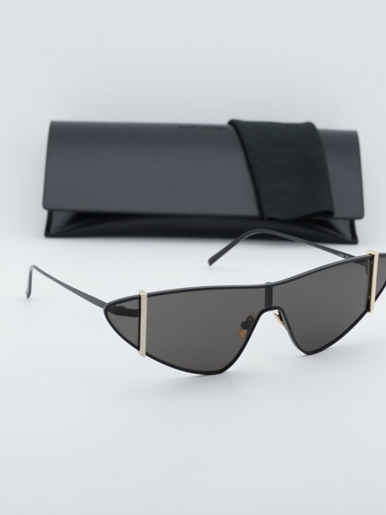 Saint Laurent SL536 001 Rimless Shield Sunglasses - Black main image 9